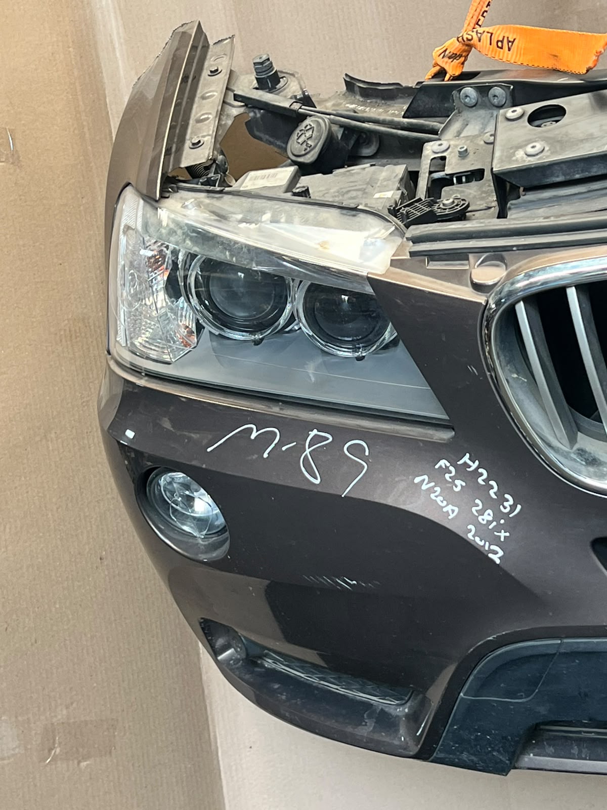 2012 BMW X3 F25 xDrive28i N20 Complete Front Nose Cut Headlights Grille OEM
