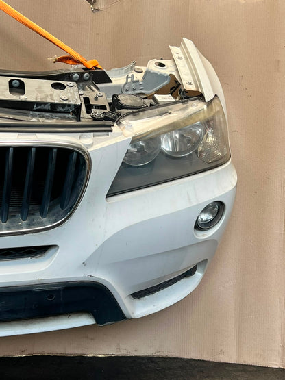 2012 BMW X3 F25 Complete Front Nose Cut Headlights Grille Bumper OEM
