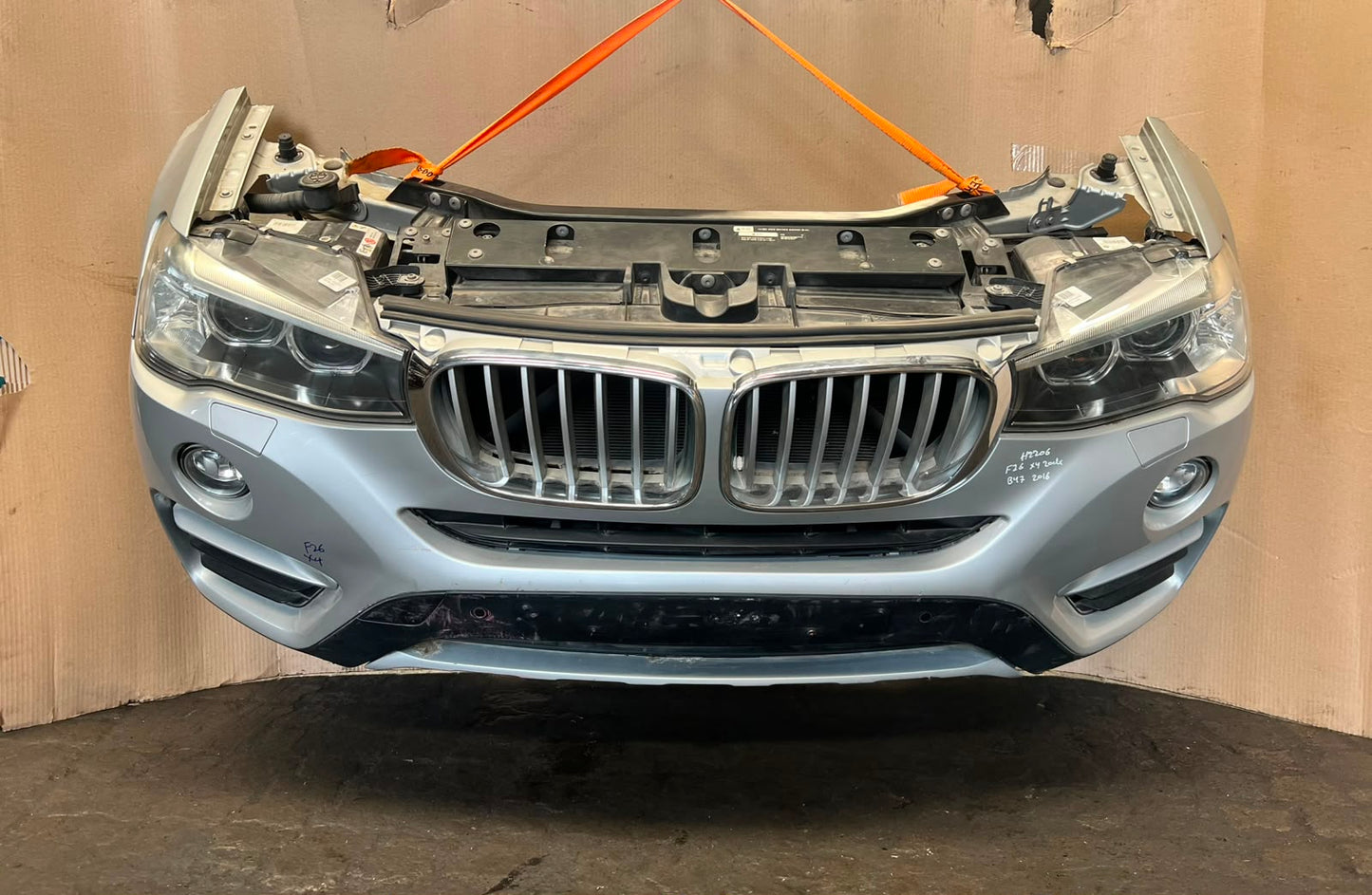2016 BMW X4 F26 xDrive20d B47 Complete Front Nose Cut Headlights Grille OEM