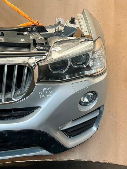 2016 BMW X4 F26 xDrive20d B47 Complete Front Nose Cut Headlights Grille OEM