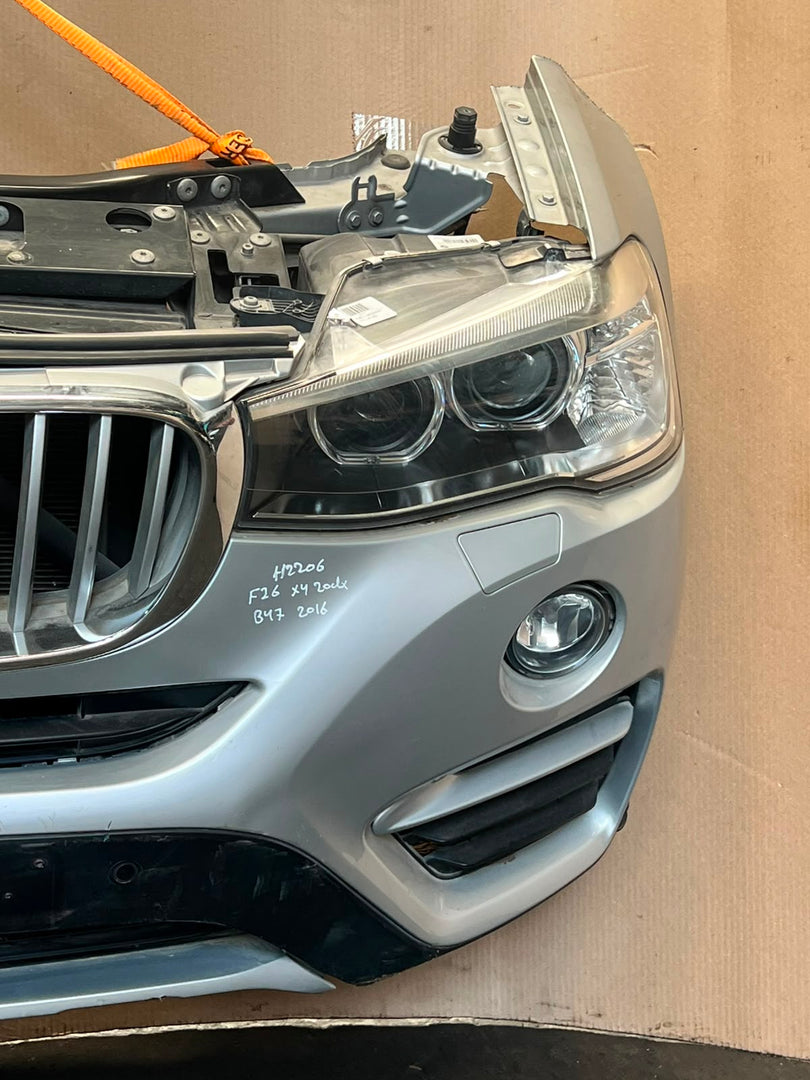 2016 BMW X4 F26 xDrive20d B47 Complete Front Nose Cut Headlights Grille OEM