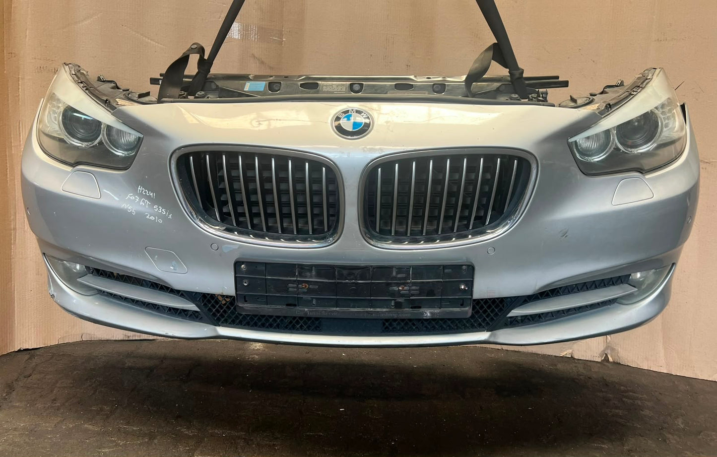 2010 BMW 535i GT F07 N55 Complete Front Nose Cut Headlights Grille Bumper OEM2010 BMW 535i GT F07 N55 Complete Front Nose Cut Headlights Grille Bumper OEM