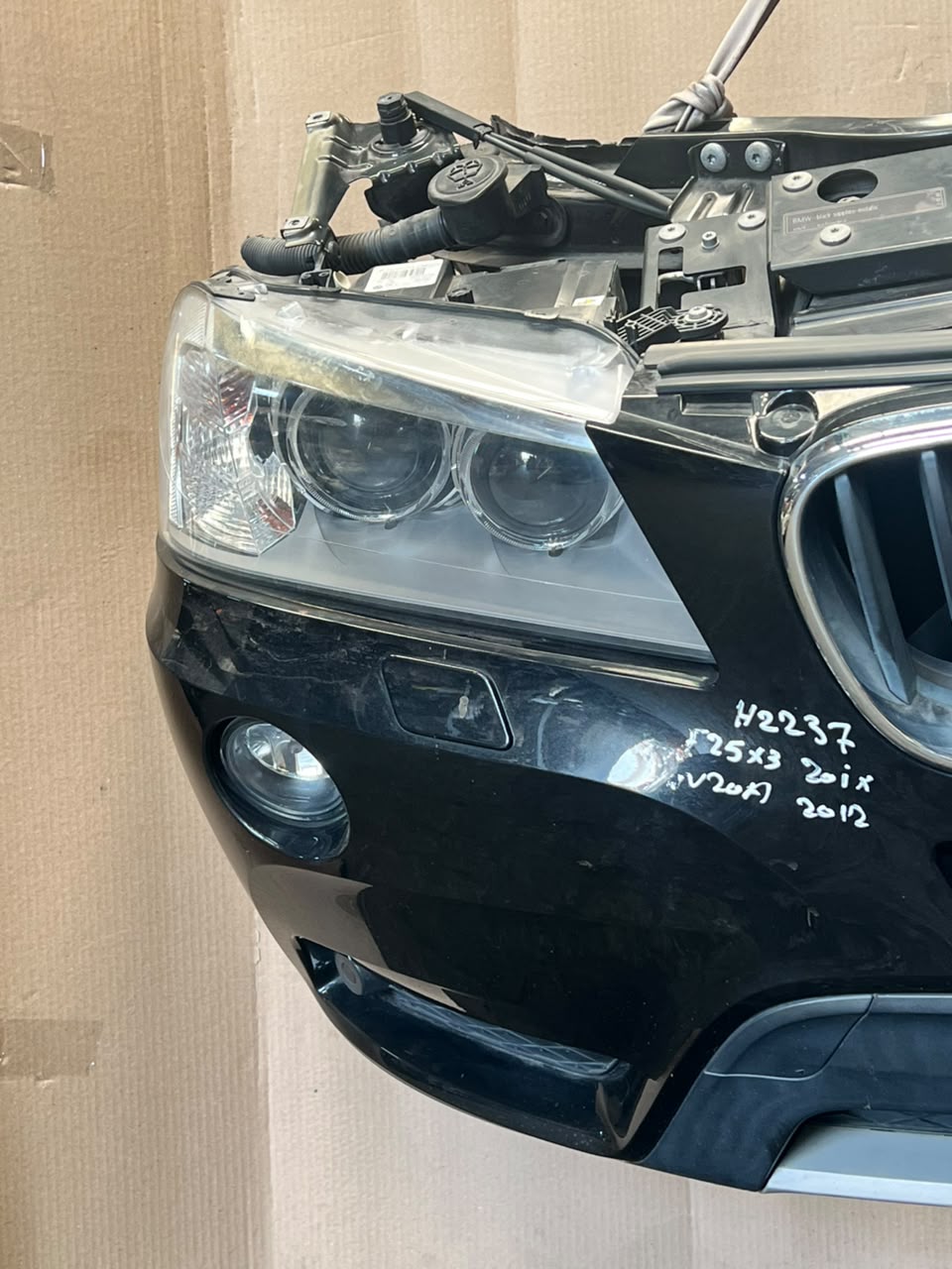2012 BMW X3 F25 xDrive20i N20 Complete Front Nose Cut Headlights Grille OEM