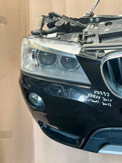 2012 BMW X3 F25 xDrive20i N20 Complete Front Nose Cut Headlights Grille OEM