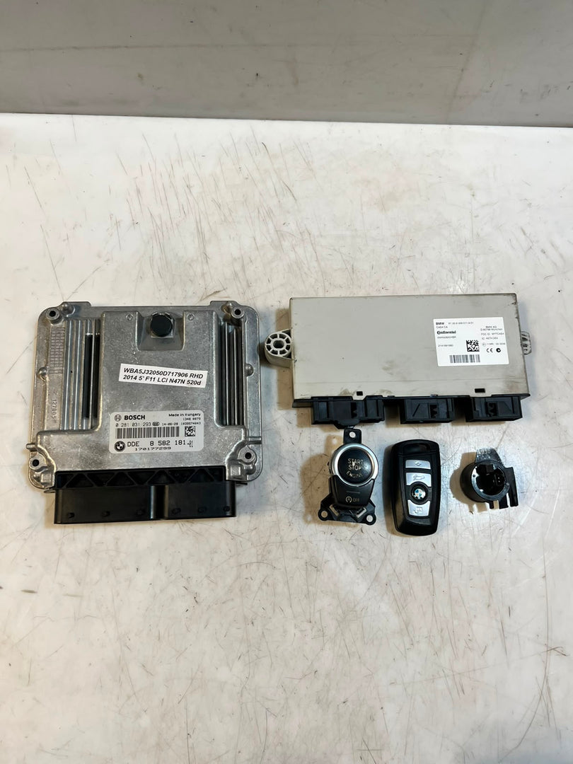 2014 BMW 520d F11 LCI N47N Engine ECU DDE Set 8582181 OEM