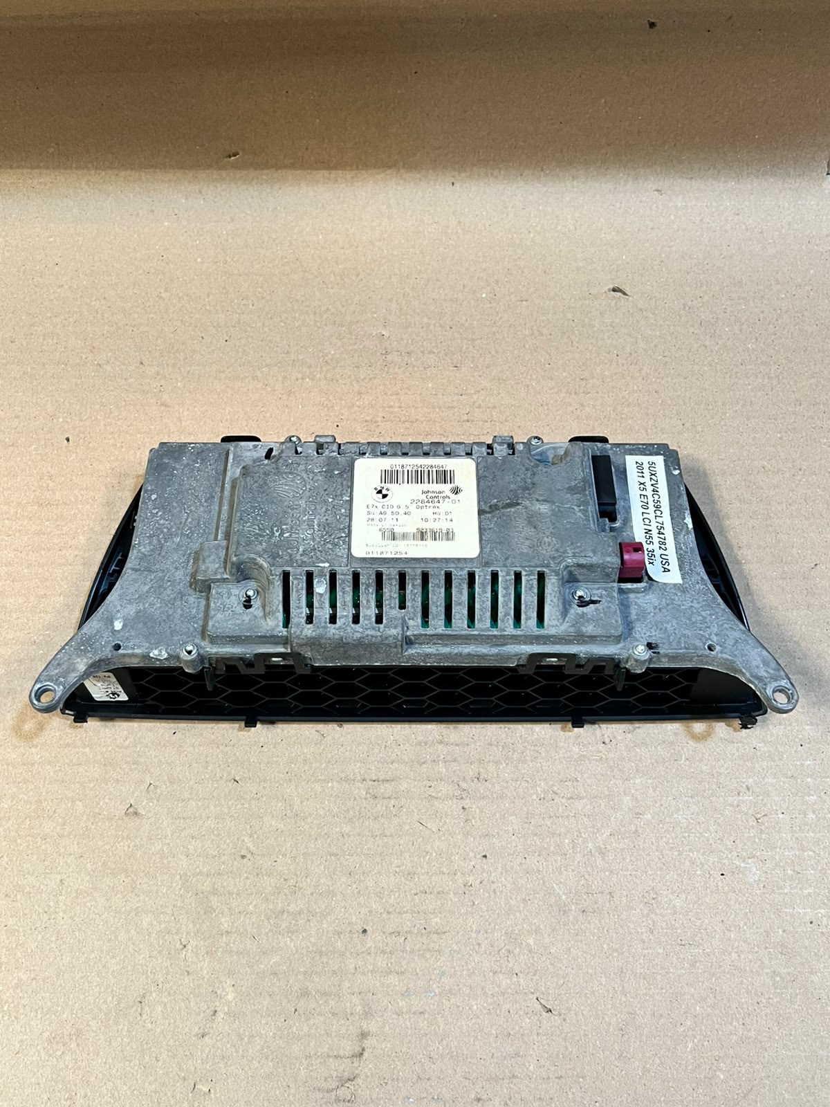 BMW X5 E70 X6 E71 6.5" CID Navigation Display Screen 9233619 OEM 2007-2014