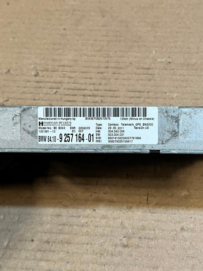BMW 328i X1 X5 X6 Harman Telematics Bluetooth GPS Control Module 9257164 OEM