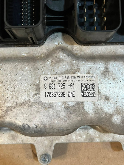 2014 BMW 520i F10 LCI N20 Engine ECU DME Control Unit Set 8631725 OEM