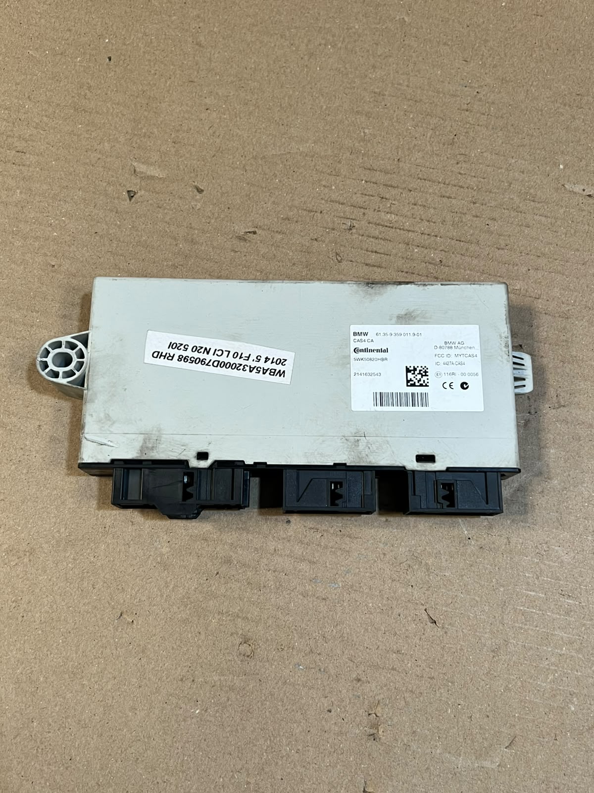 2014 BMW 520i F10 LCI N20 Engine ECU DME Control Unit Set 8631725 OEM
