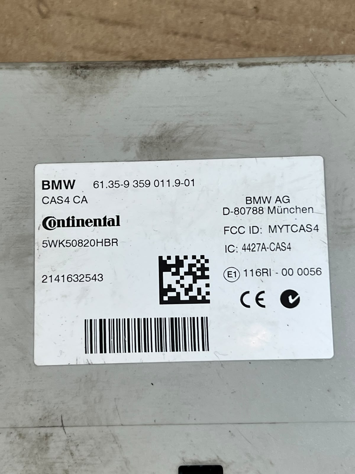 2014 BMW 520i F10 LCI N20 Engine ECU DME Control Unit Set 8631725 OEM