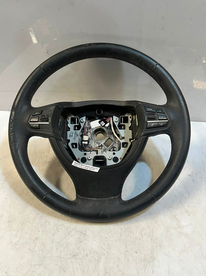 BMW 5 Series F10 F11 F01 Leather Multifunction Steering Wheel 6102364 OEM