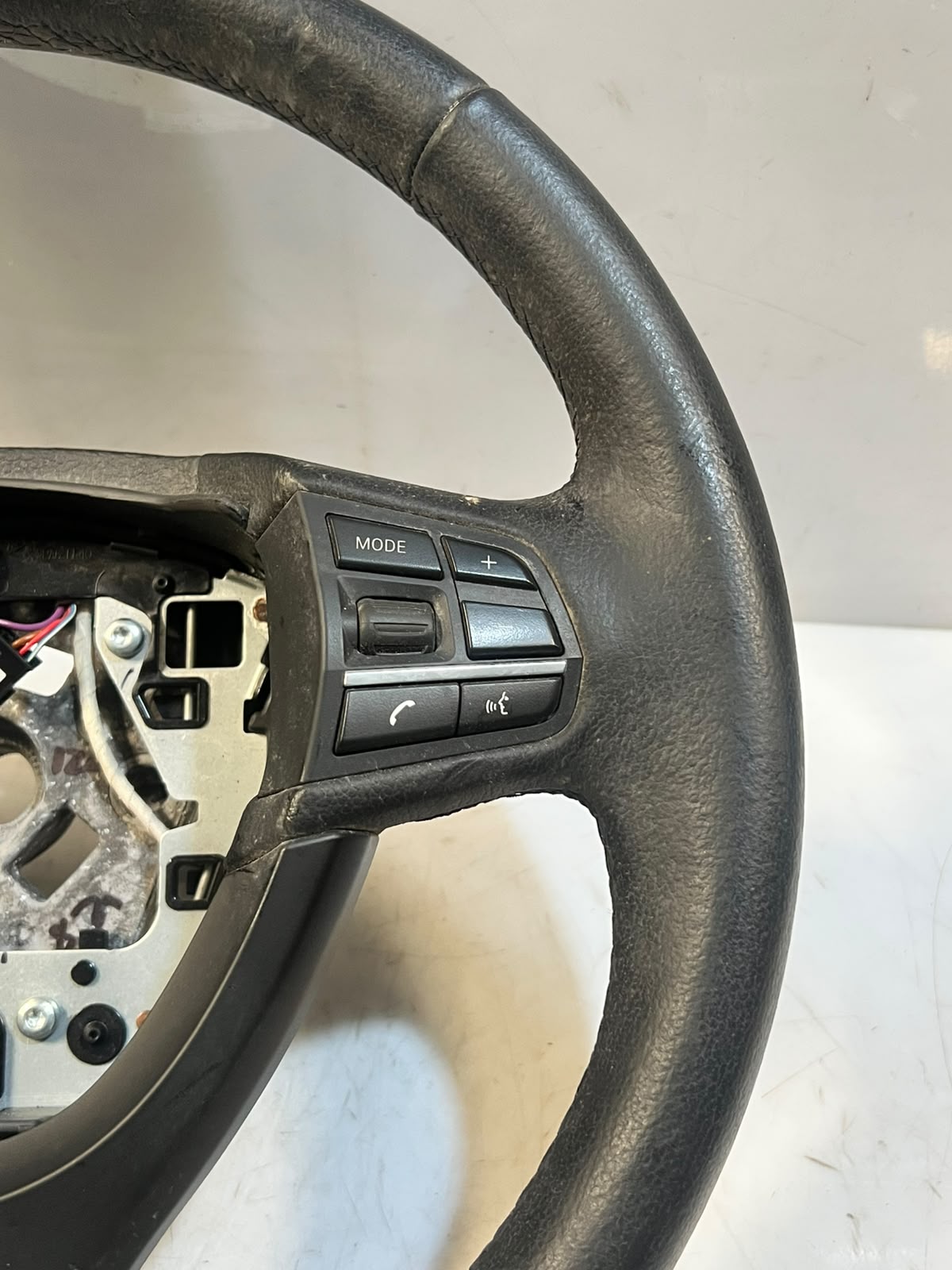 BMW 5 Series F10 F11 F01 Leather Multifunction Steering Wheel 6102364 OEM