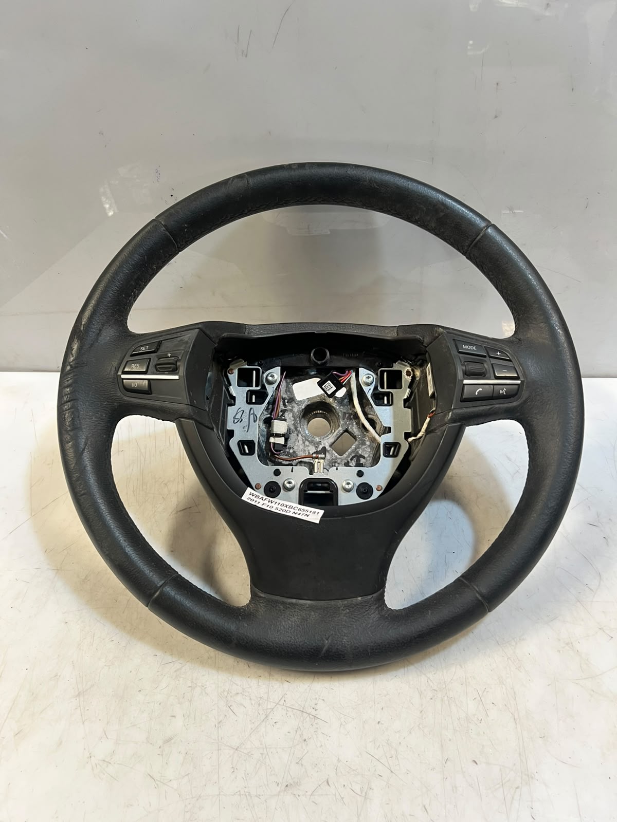 BMW 5 Series F10 F11 F01 Leather Multifunction Steering Wheel 6102364 OEM
