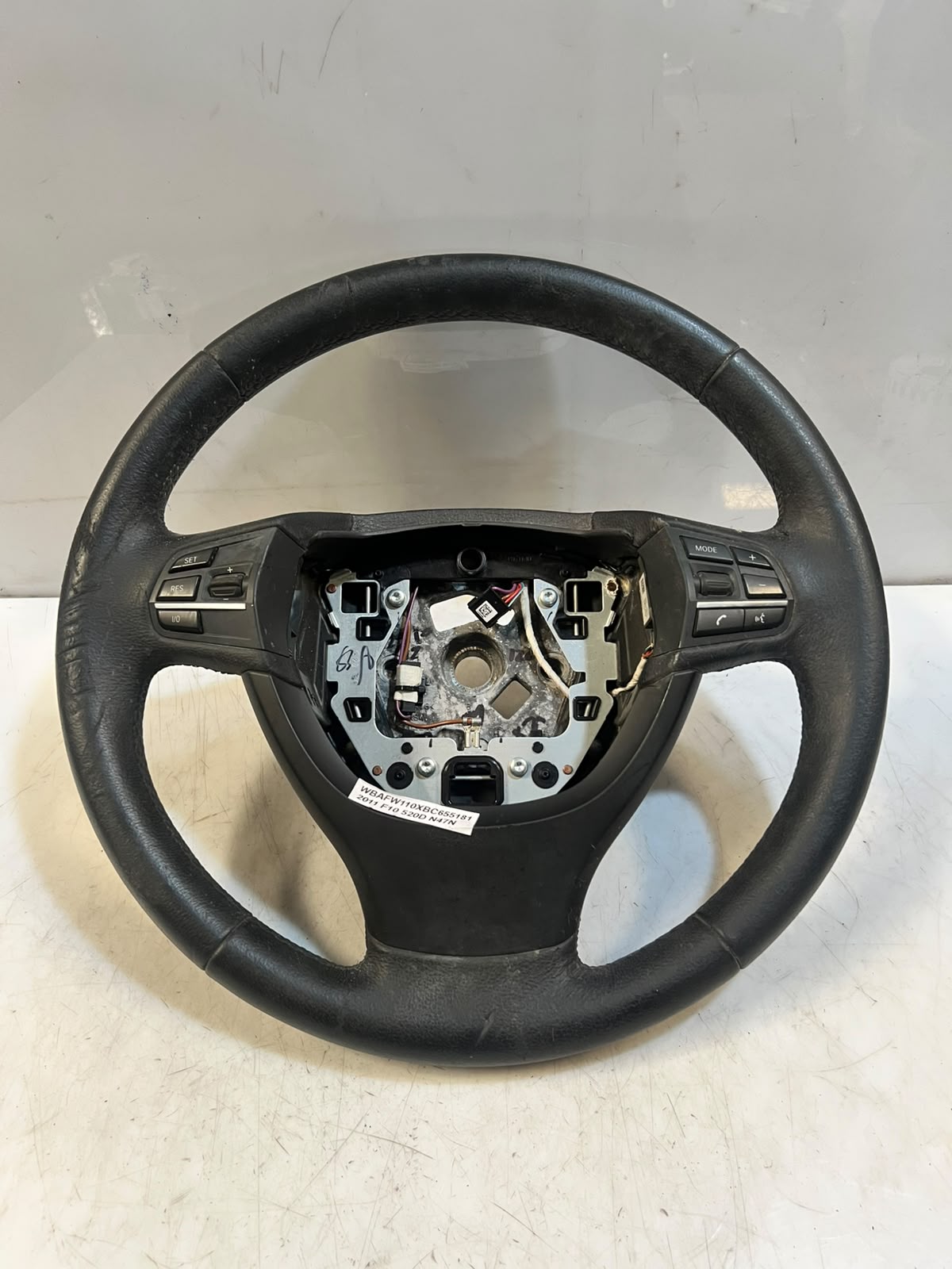 BMW 5 Series F10 F11 F01 Leather Multifunction Steering Wheel 6102364 OEM