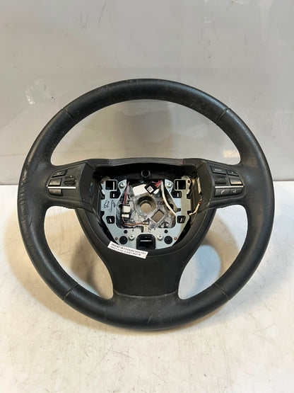 BMW 5 Series F10 F11 F01 Leather Multifunction Steering Wheel 6102364 OEM