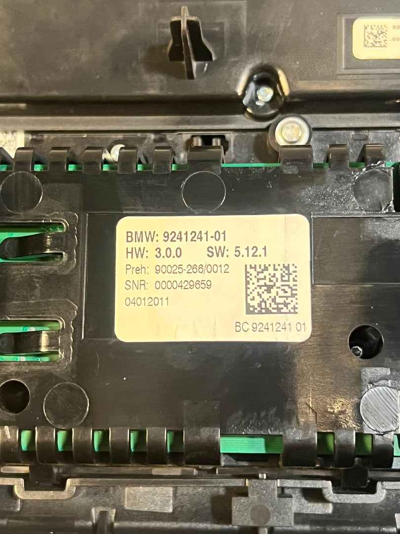 BMW 528i 535i 550i F10 F11 AC Climate Control Temperature Unit 9241241 OEM