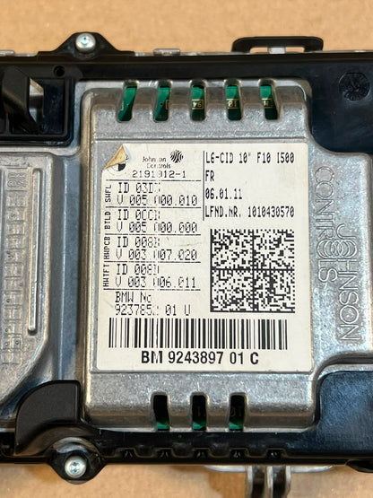 2011 BMW 535i F10 10" CID Central Information Navigation Display Screen 9243897 OEM