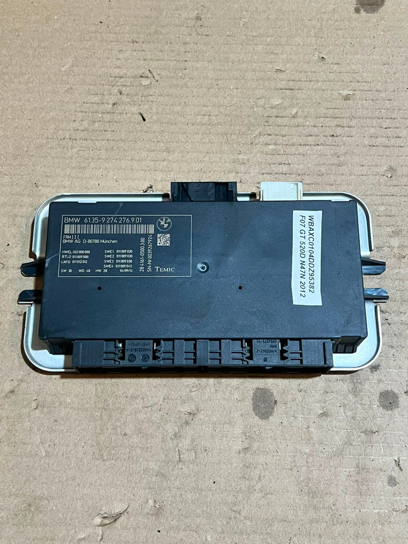 BMW 535i F07 F10 F11 F18 F12 F13 FRM3 Footwell Light Control Module 9274276 OEM