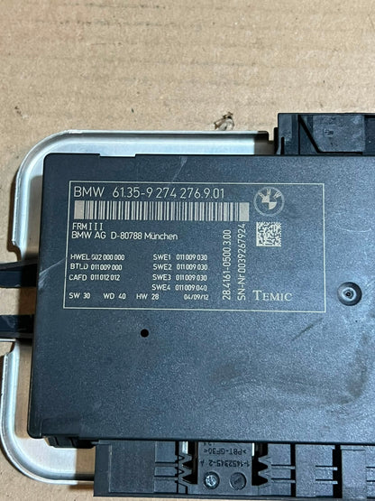 BMW 535i F07 F10 F11 F18 F12 F13 FRM3 Footwell Light Control Module 9274276 OEM