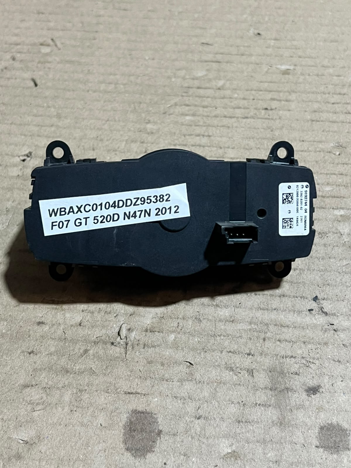 BMW F10 F11 F07 F01 F02 F06 F12 F13 F25 Headlight Light Switch 9192744 OEM
