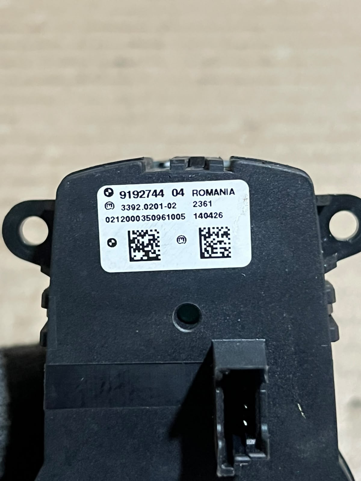 BMW F10 F11 F07 F01 F02 F06 F12 F13 F25 Headlight Light Switch 9192744 OEM