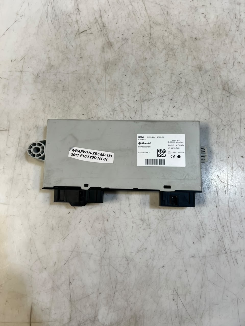 BMW 520d F10 N47N Engine ECU DDE CAS4 Key Complete Set 8513250 OEM