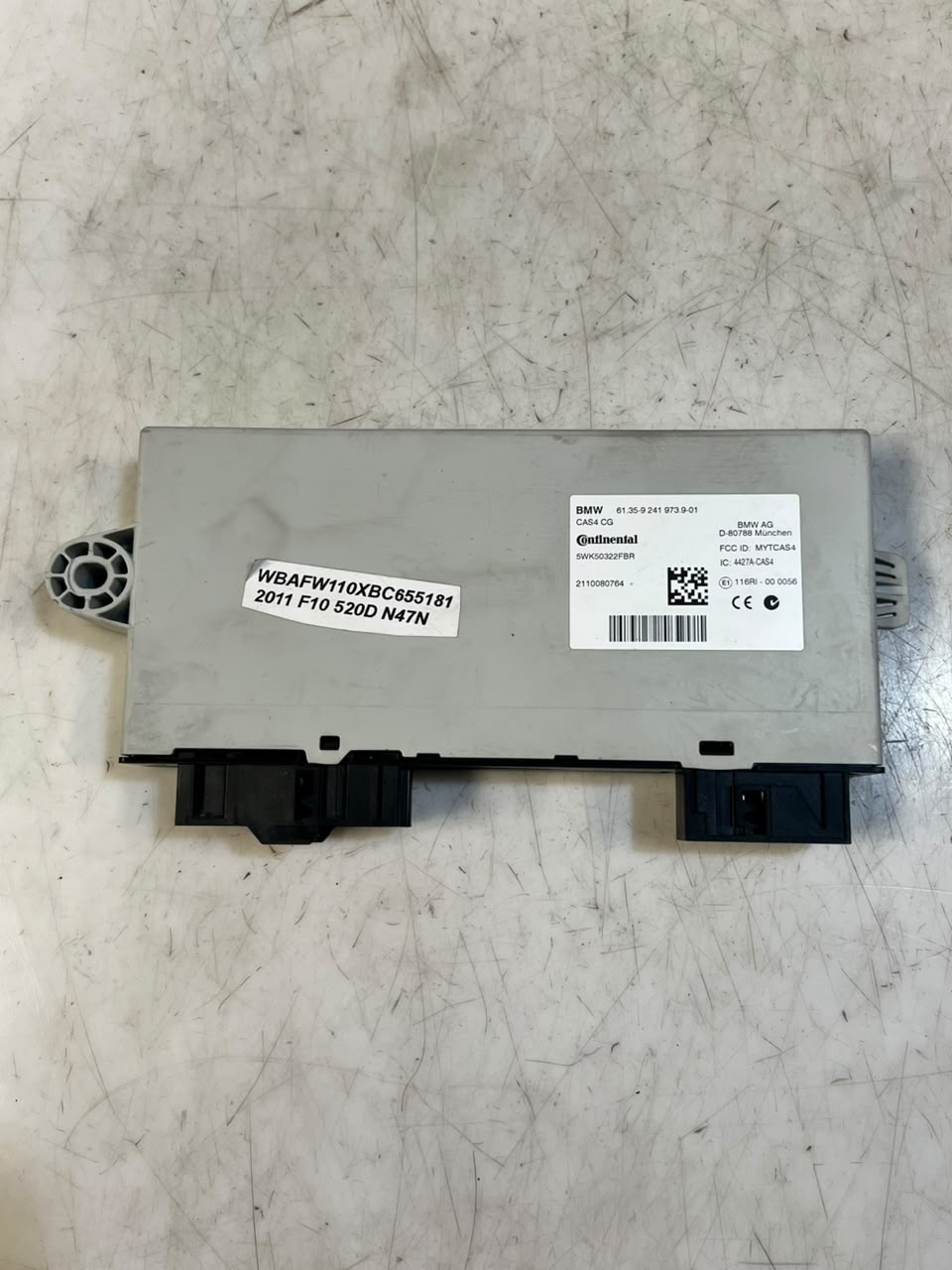 BMW 520d F10 N47N Engine ECU DDE CAS4 Key Complete Set 8513250 OEM