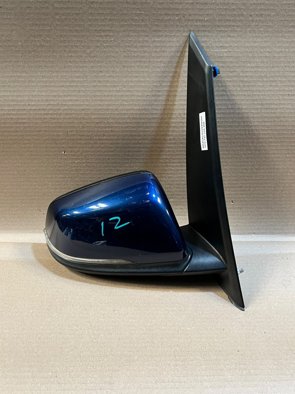 2016 BMW 220i F45 B48 Right Side Wing Door Mirror A078541 Used Genuine OEM