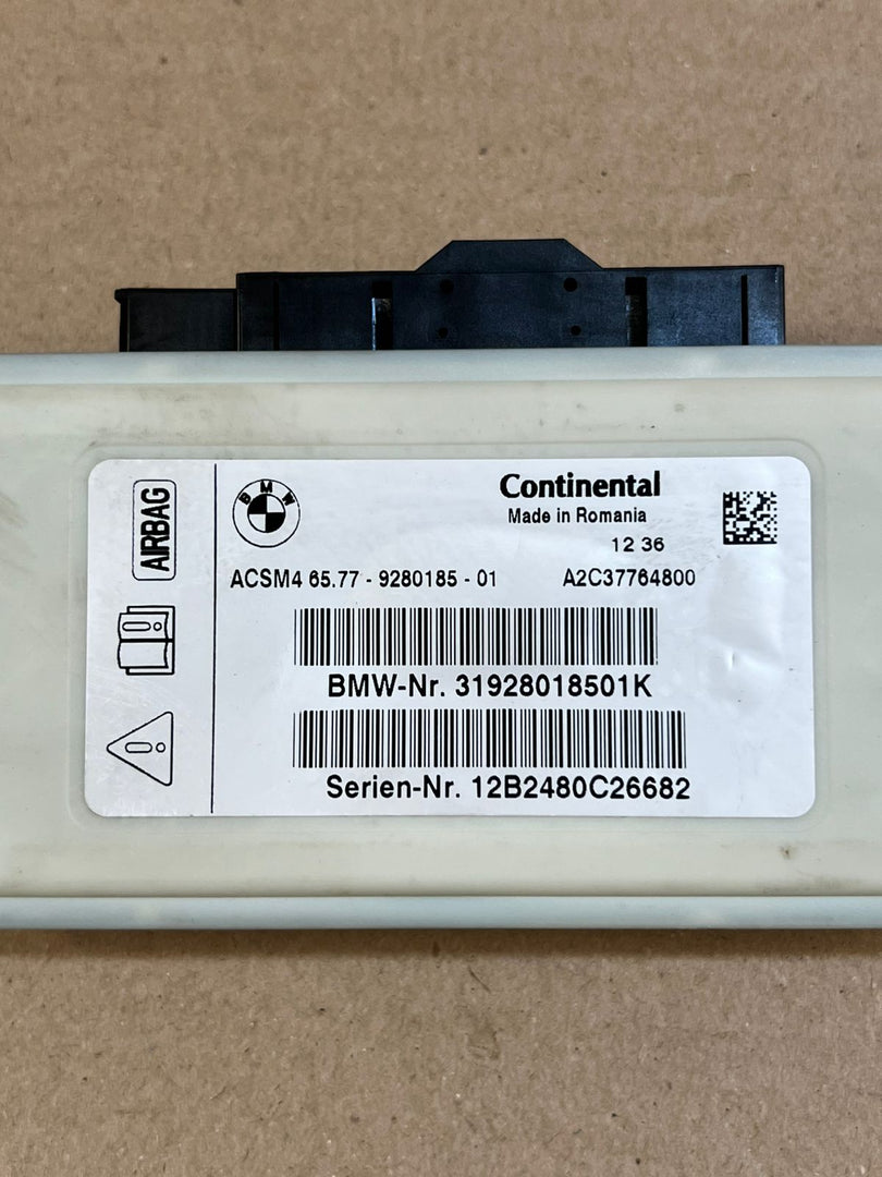 BMW X3 F25 F10 F11 F01 F02 F03 Airbag SRS Control Module ECU 9280185 OEM