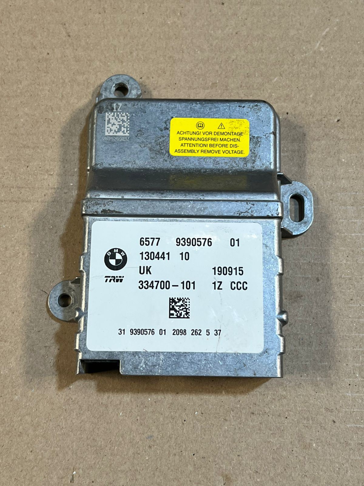 BMW X1 F48 2 Series F45 F46 Airbag SRS Control Module ECU 9390576 OEM