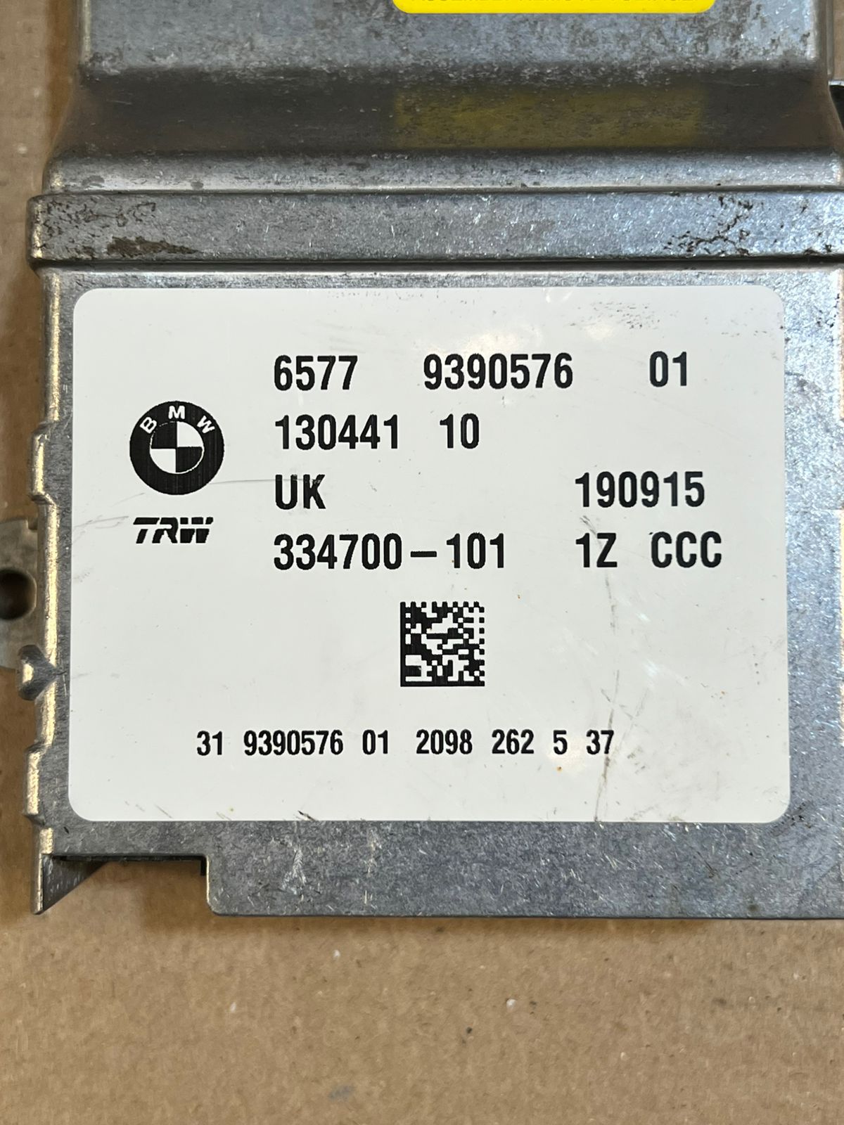 BMW X1 F48 2 Series F45 F46 Airbag SRS Control Module ECU 9390576 OEM