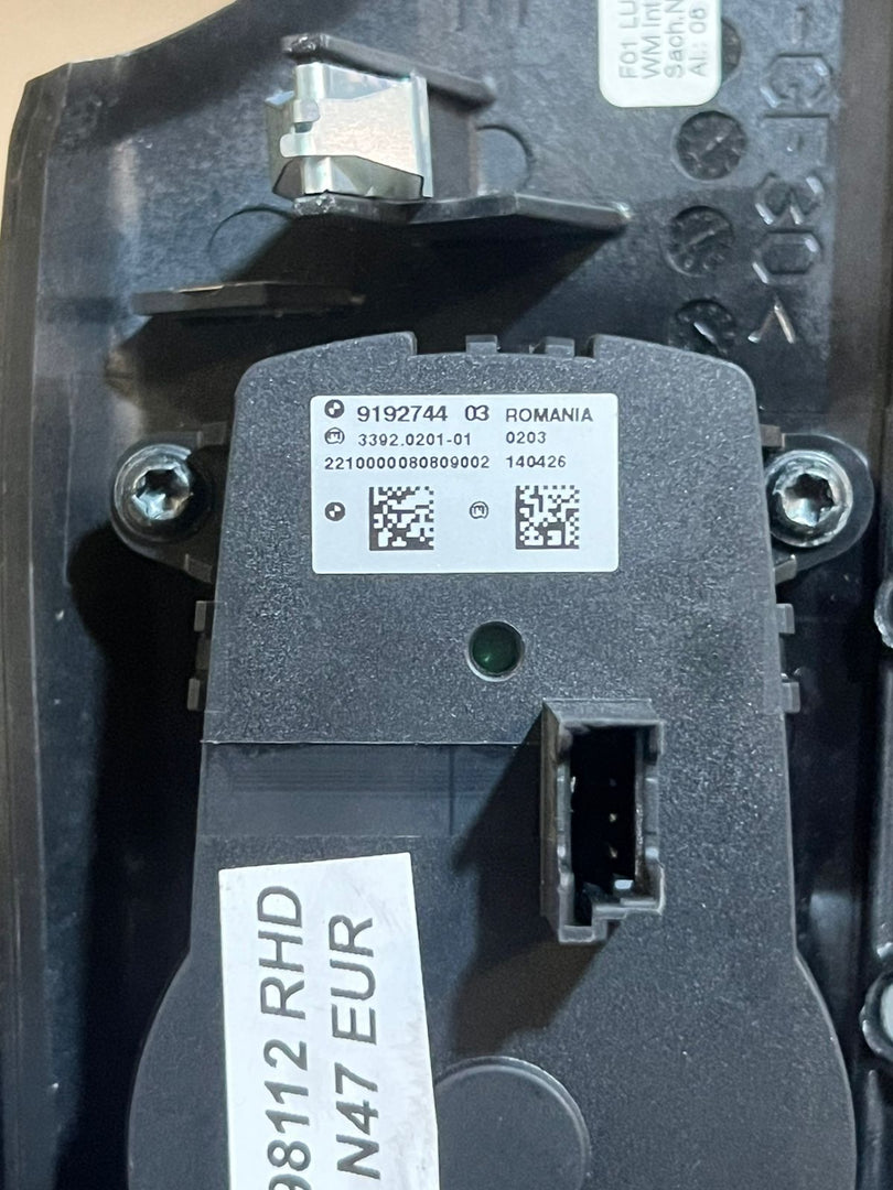BMW X3 F25 5 Series F10 F11 F07 RHD Headlight Light Switch 9192744 OEM
