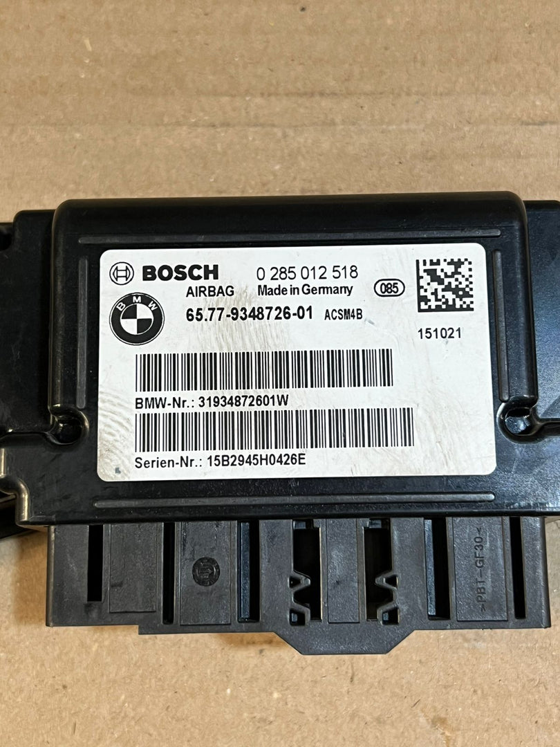 BMW F20 F21 F22 F30 F32 F36 F80 F82 Airbag SRS Control Module 9348726 OEM