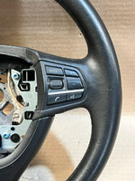 Load image into Gallery viewer, BMW 5 Series F10 F11 F01 Leather Multifunction Steering Wheel 6102364 OEM