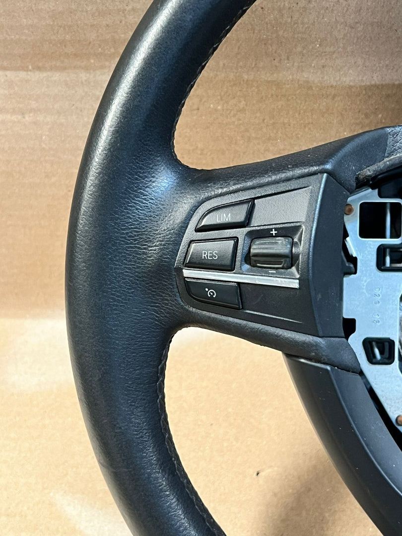 BMW 5 Series F10 F11 F01 Leather Multifunction Steering Wheel 6102364 OEM