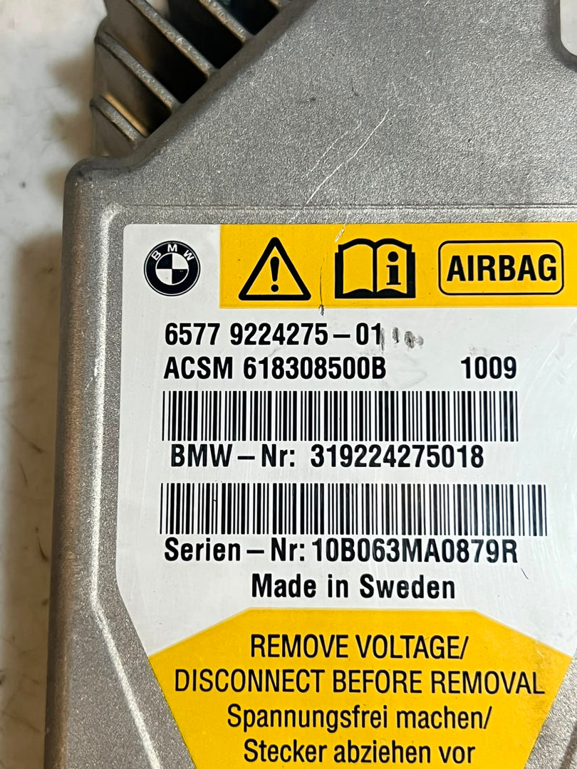 BMW 5 7 Series F07 F01 F02 F03 F04 Airbag SRS Control Module ECU 9224275 OEM
