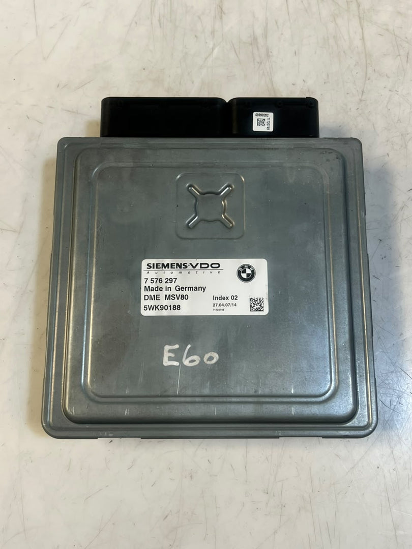 BMW 525i 325i E60 E61 E90 E91 N52 2.5L MSV80 ECU DME CAS Key Set 7576297 OEM