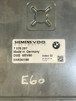 Load image into Gallery viewer, BMW 525i 325i E60 E61 E90 E91 N52 2.5L MSV80 ECU DME CAS Key Set 7576297 OEM