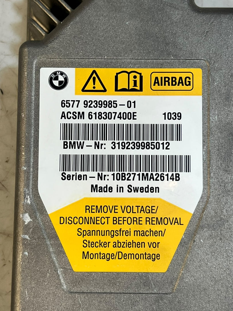 BMW 5 Series F10 F11 Airbag SRS Safety Control Module ECU 9239985 OEM