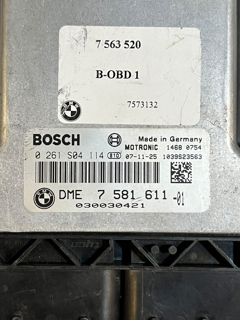 BMW E60 E87 E90 E91 318i 320i N46N Engine ECU DME 7581611 Bosch 0261S04114 OEM