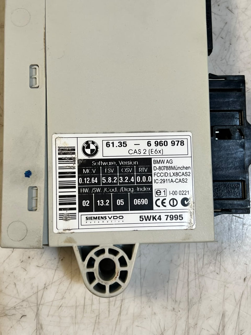 BMW 5 Series E60 520i M54 ECU DME CAS2 Key ELV Set 7548769 MS45.0 OEM