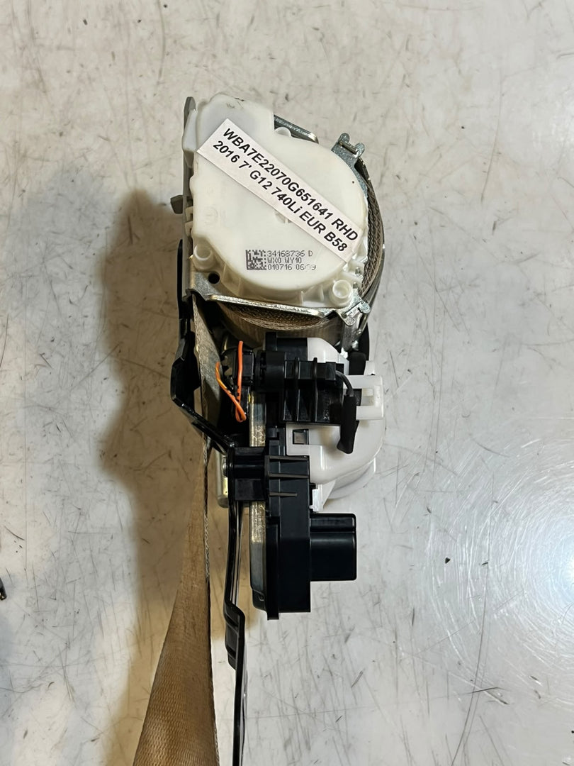 BMW 7 Series G11 G12 Front Left Seat Belt Safety Belt 34168736 OEM