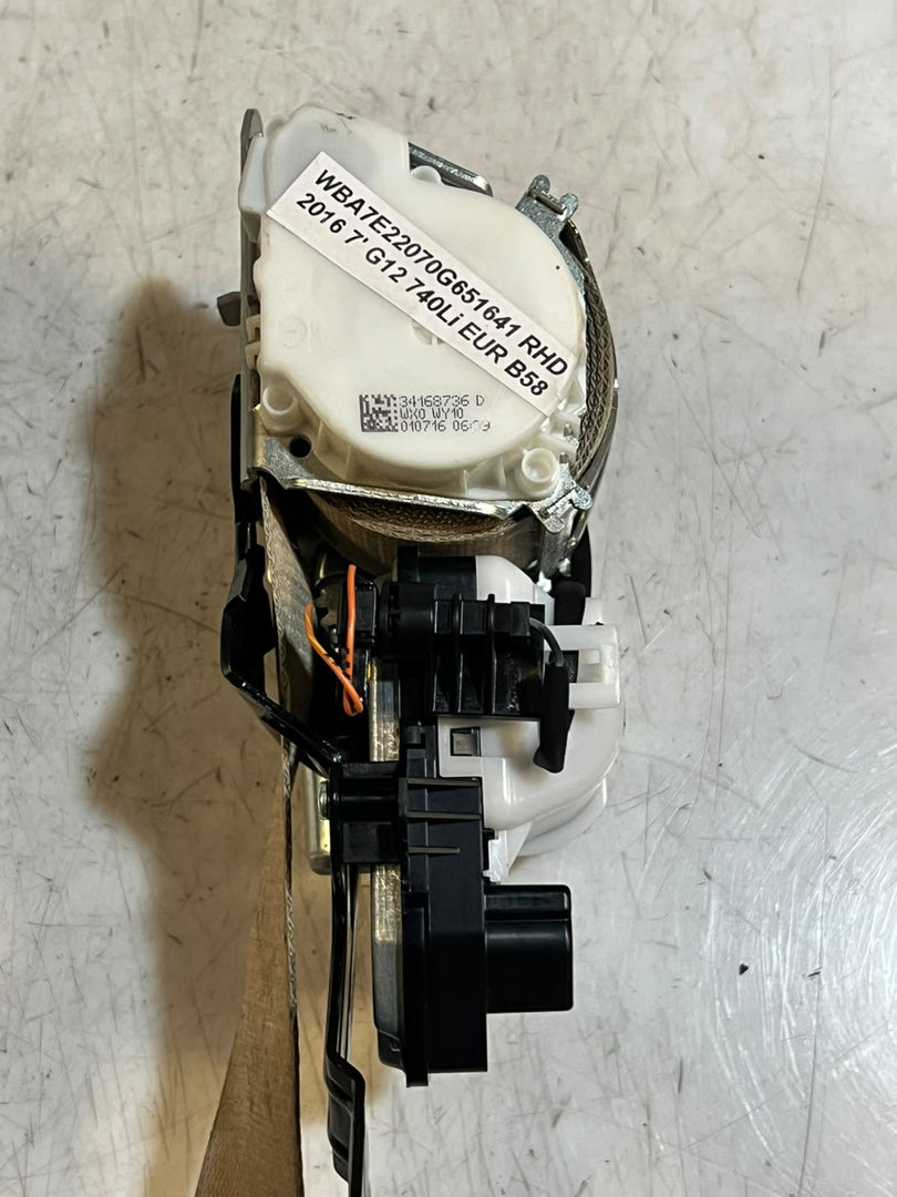 BMW 7 Series G11 G12 Front Left Seat Belt Safety Belt 34168736 OEM