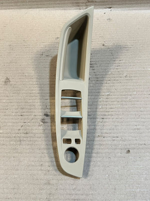 BMW 5 Series F10 F11 Beige Front Left Driver Door Pull Handle Window Switch Panel New