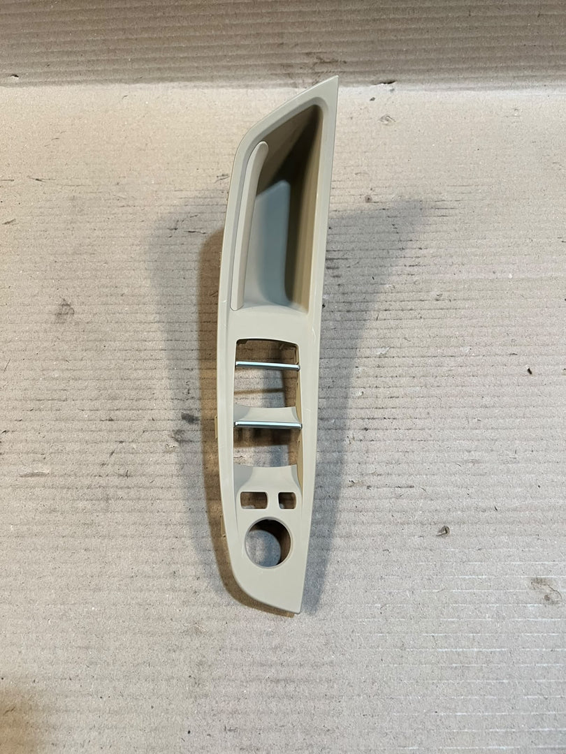 BMW 5 Series F10 F11 Beige Front Left Driver Door Pull Handle Window Switch Panel New