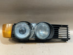 Load image into Gallery viewer, 1989 BMW 735i E32 M30 USA Twin Headlight Headlamp Turn Signal Grille Assembly OEM