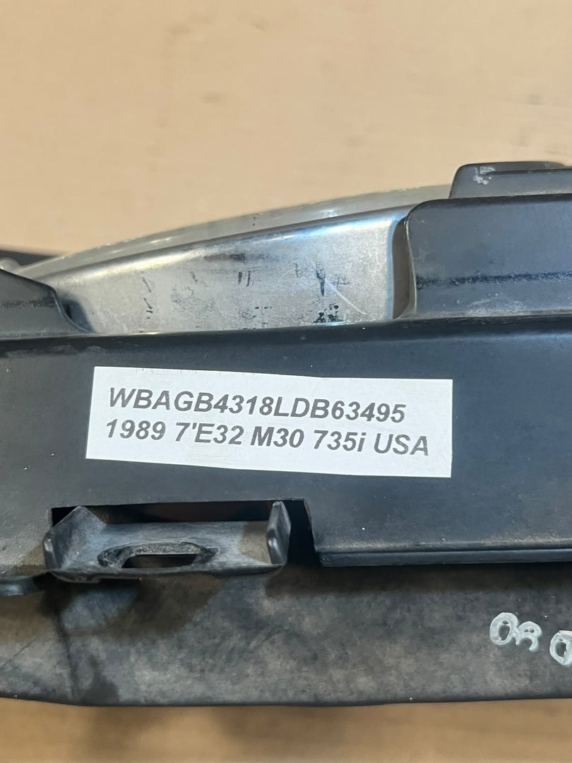 1989 BMW 735i E32 M30 USA Twin Headlight Headlamp Turn Signal Grille Assembly OEM