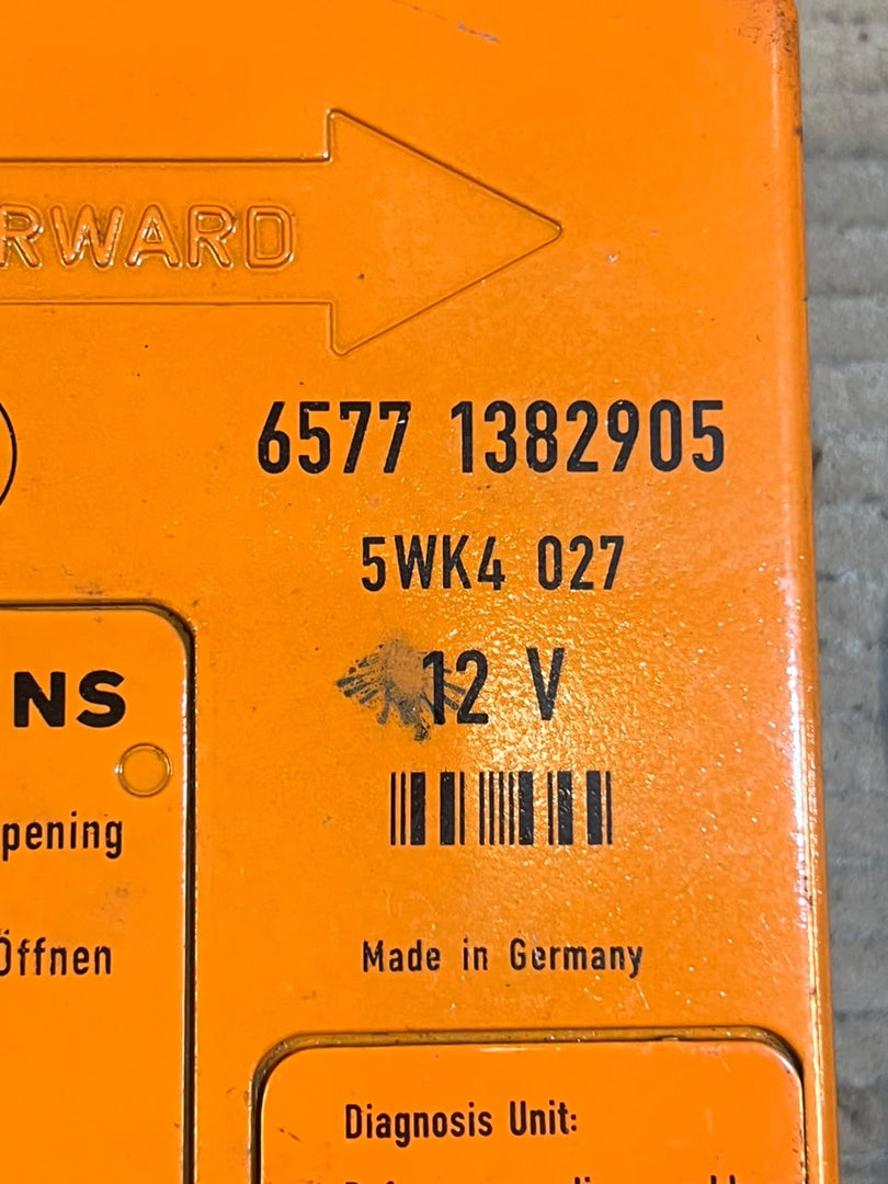 1989 BMW 735i E32 M30 SRS Airbag Control Module ECU 1382905 65771382905 OEM