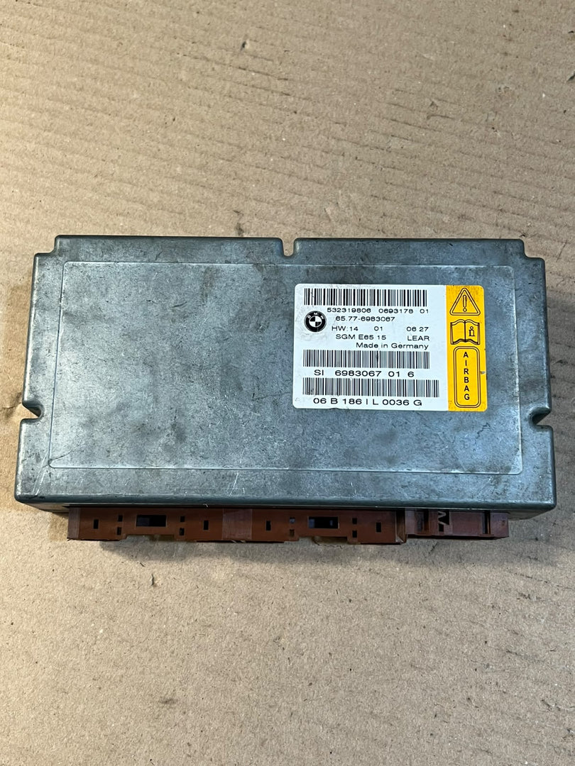 BMW 7 Series E65 E66 E67 Airbag SRS ECU Gateway Control Module 6983067 OEM
