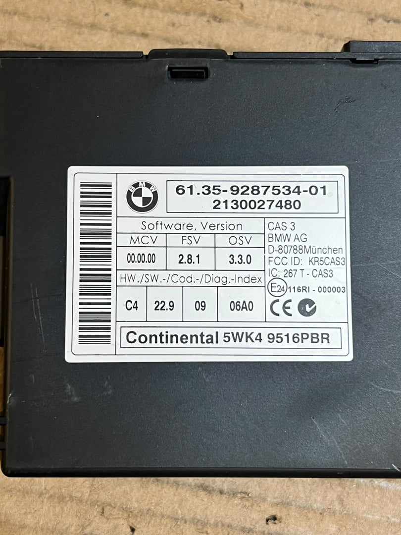 2012 BMW X1 E84 N20 ECU DME CAS3 Key Set 8603576 0261S08838 OEM
